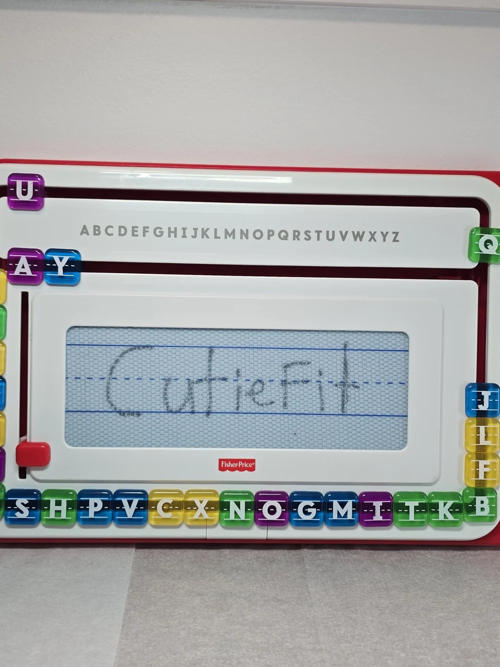 Fisher-Price Think & Learn Alpha SlideWriter Preschool Magnetic Drawing Tablet